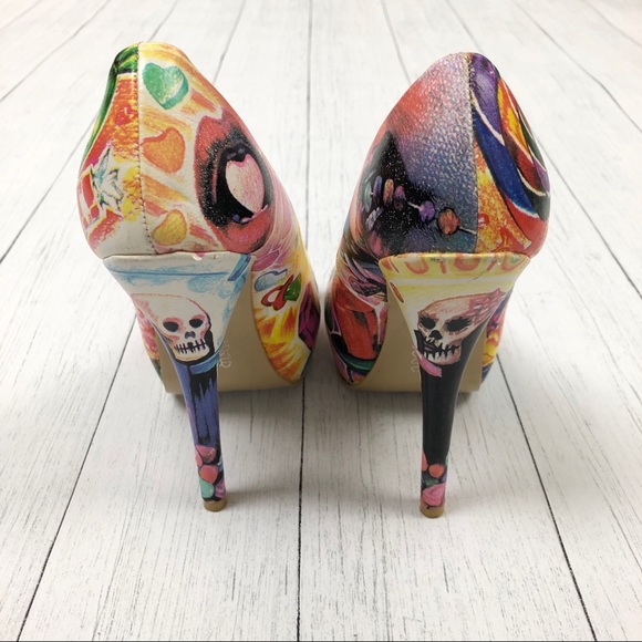 CLEARANCE Latisha Wood Just Fab Sweets For My Sweet Candy High Heels Size 7 - Picture 4 of 16